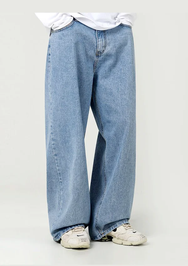 Sky Blue Baggy Jeans