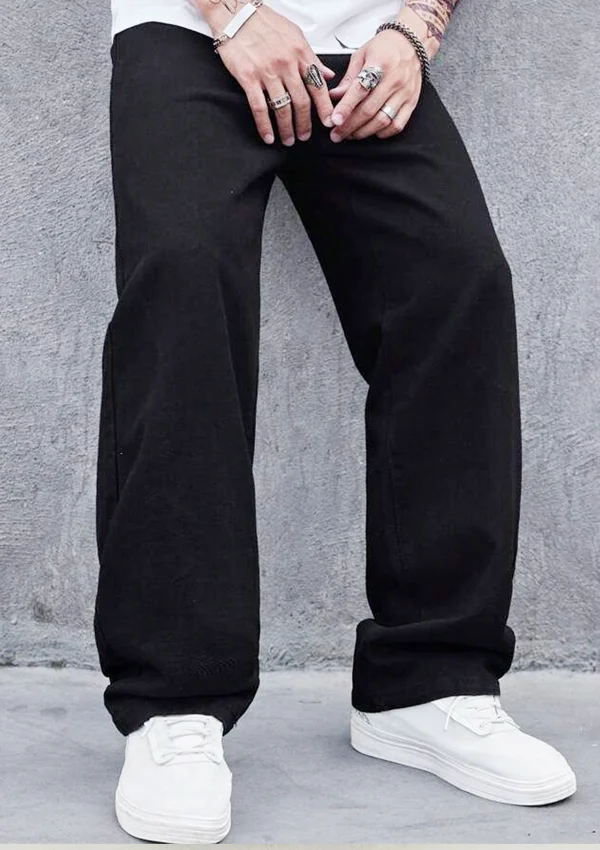 Black baggy jeans