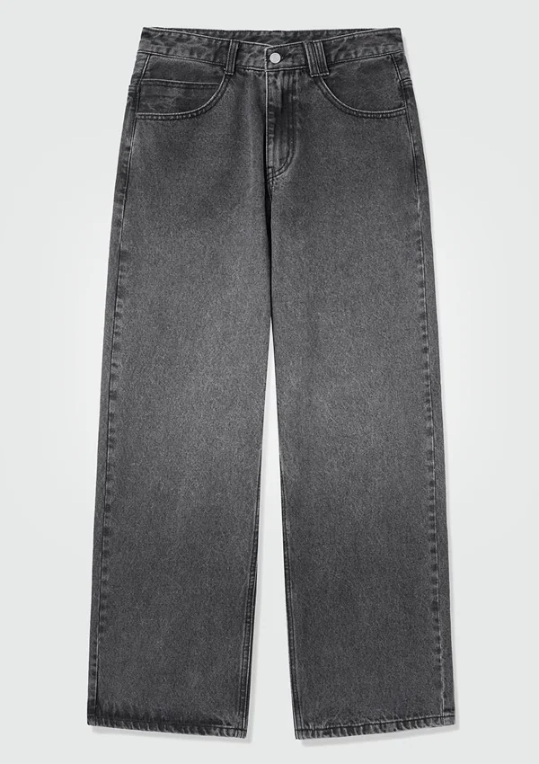 Premium Quality Denim Ash Semi Baggy Jeans - Image 2