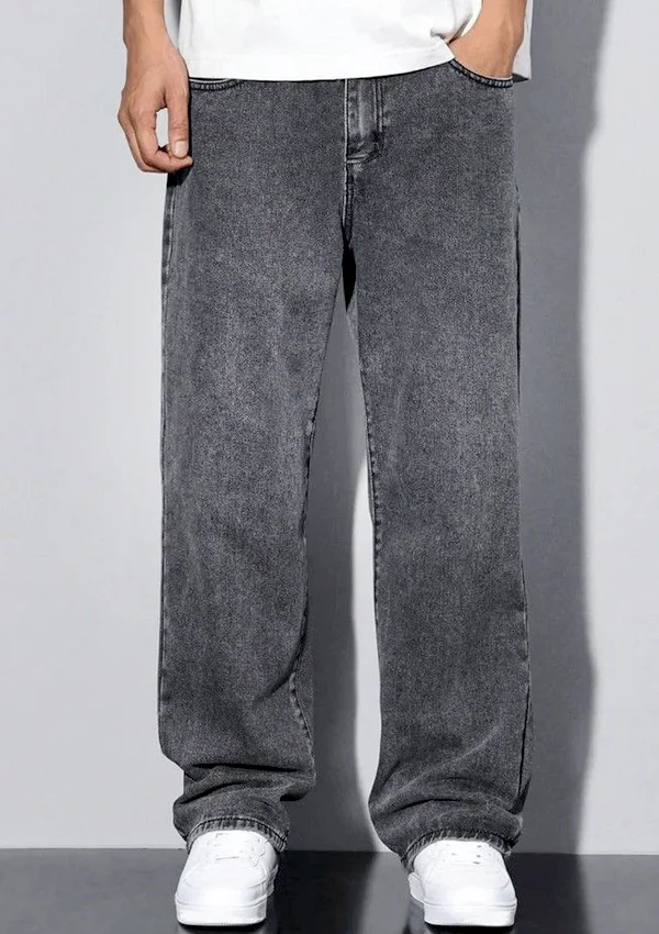 Premium Quality Denim Ash Semi Baggy Jeans - Image 2