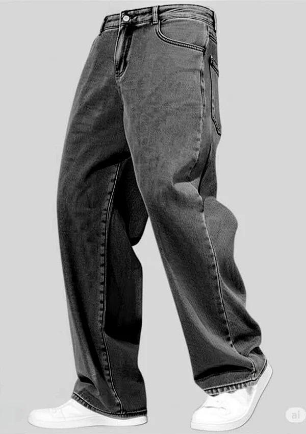 denim ash baggy jeans