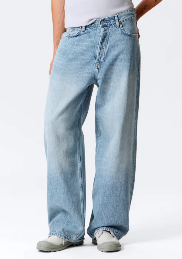Light blue baggy jeans