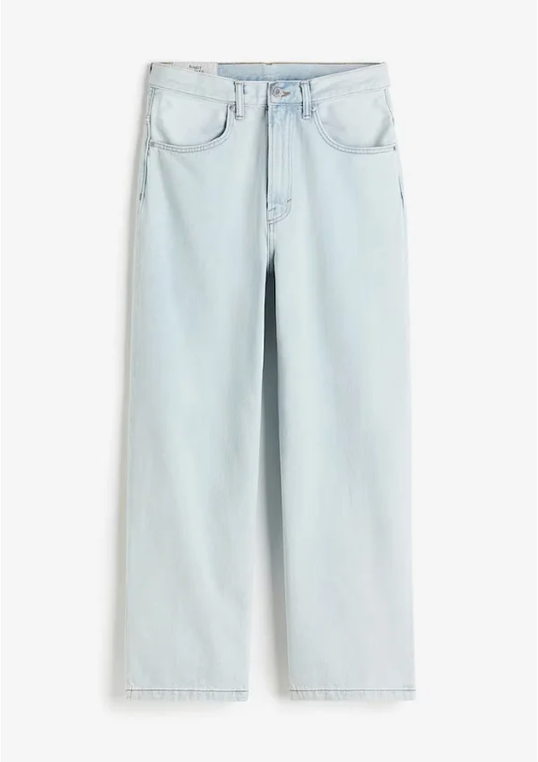 Snow white Denim baggy jeans