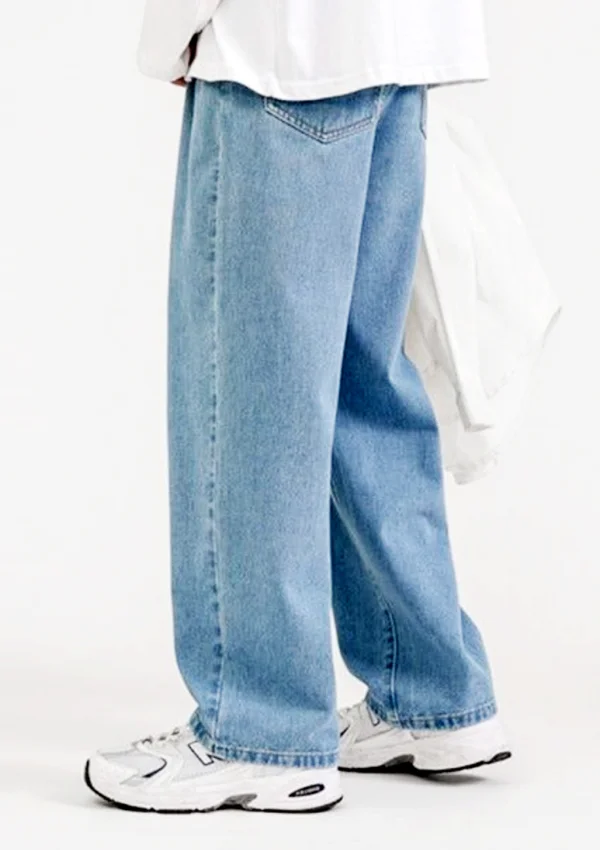 sky blue semi baggy jeans