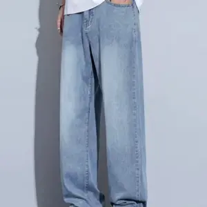 Light sky blue semi baggy
