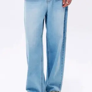 Premium Quality Denim Light Sky Blue Baggy Jeans