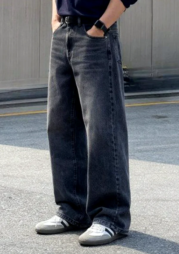 Light wash Ash semi baggy