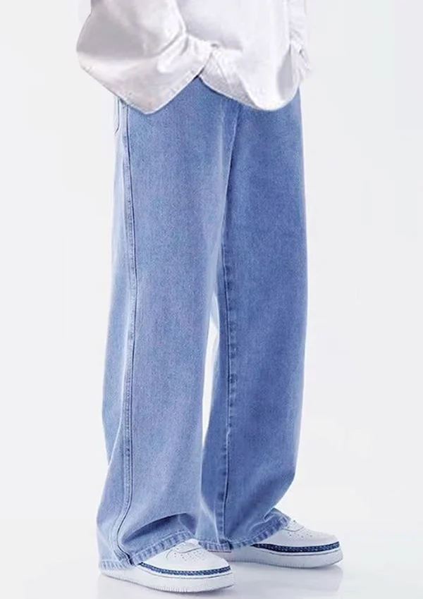Sky blue semi baggy