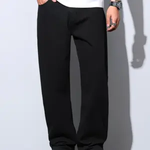 Black Semi baggy denim