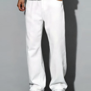white semi baggy