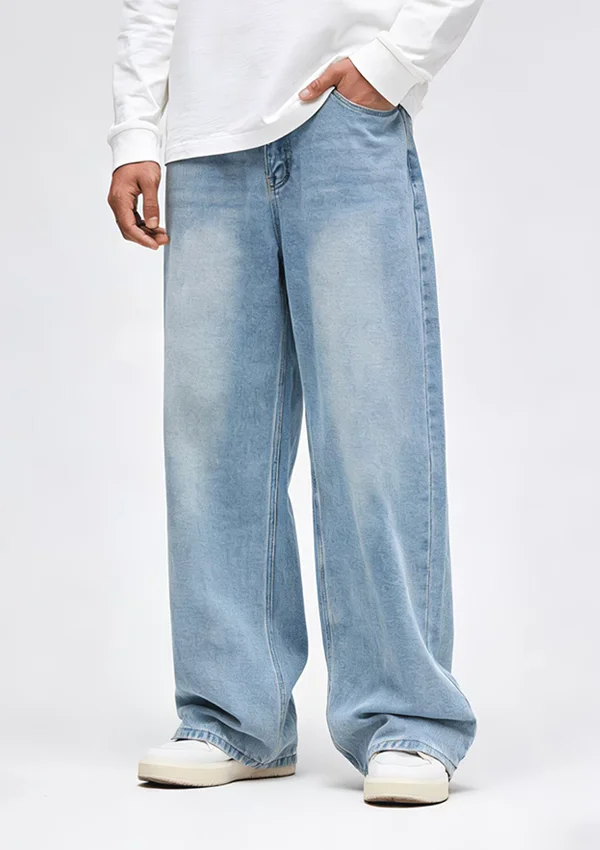 light blue semi baggy